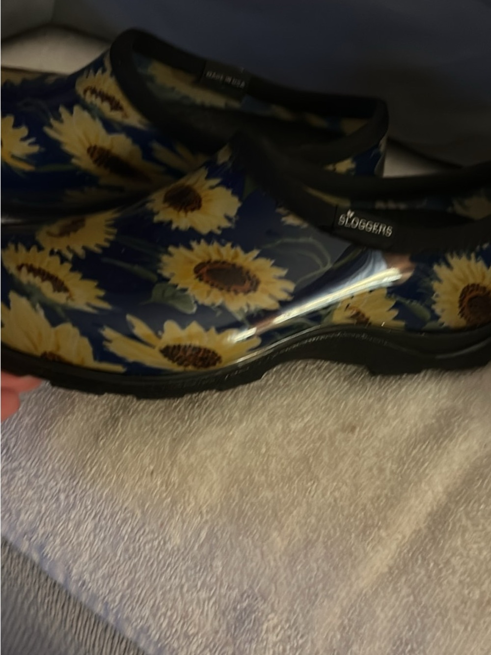 Sloggers Navy Sunflower Rain Clogs